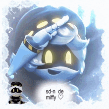 a picture of a cartoon character with the words " sd-n de miffy " on the bottom