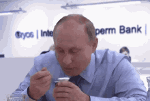Putin Eating Yogurt GIF - Putin Eating Yogurt GIFs