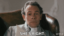She'S Right Lord Ledger GIF - She'S Right Lord Ledger Queen Charlotte A Bridgerton Story GIFs