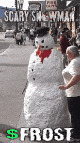 Frost Scary Snowman GIF - Frost Scary Snowman Big Carrot GIFs