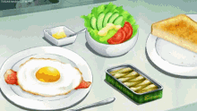 Egg Breakfast GIF - Egg Breakfast Anime GIFs