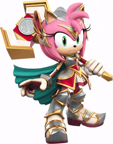 paladin amy amy rose sonic and the black knight sonic forces speed battle artwork
