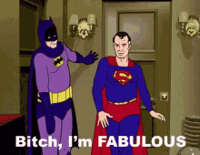 Superman Batman GIF - Superman Batman Bitch Im Fabulous GIFs
