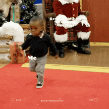 Santa Claus Running Away GIF