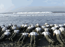 navy seal training beach training work out push up