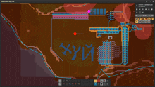 a computer screen shows a map of a building with the word " хуй " written in blue