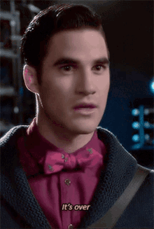Glee Blaine Anderson GIF - Glee Blaine Anderson Its Over GIFs