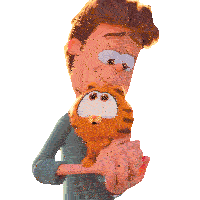 Mondays Garfield Sticker