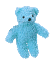 Bear Stuffed Sticker - Bear Stuffed Blue Bear Stickers