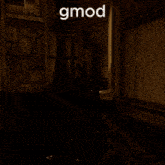 a video game called gmod is being played on a computer
