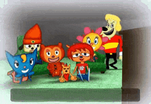 Parappa The Rapper 2 Laughing At Tv GIF - Parappa The Rapper 2 Laughing At Tv Group Of Friends GIFs