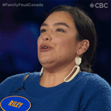 Sigh Of Relief Riley GIF - Sigh Of Relief Riley Family Feud Canada GIFs