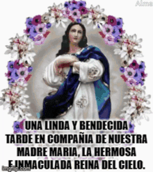 Linda Y Bendecida Tarde Nuestra Madre Maria GIF - Linda Y Bendecida Tarde Nuestra Madre Maria Hermosa E Inmaculada GIFs