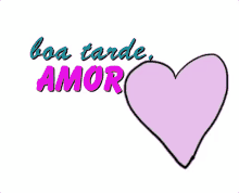 Boa Tarde Meu Amor / Coração Romântico / Apaixonado / GIF