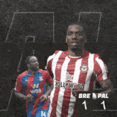 Brentford F.C. (1) Vs. Crystal Palace F.C. (1) Post Game GIF - Soccer Epl English Premier League GIFs