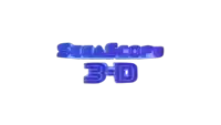 a logo for segascope 3d that is blue