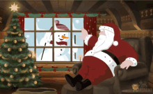 Father Christmas Xmas GIF - Father Christmas Xmas Snowman GIFs