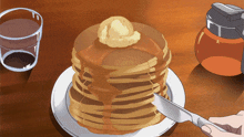 Pancakes Syrup GIF - Pancakes Syrup Anime GIFs