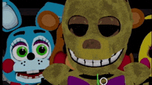 a bunch of stuffed animals including bonnie and spring bonnie