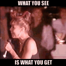 What You See Is What You Get Brenda K Starr GIF - What You See Is What You Get Brenda K Starr 80s Music GIFs