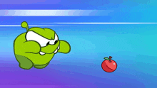 Chasing An Apple Om Nom GIF - Chasing An Apple Om Nom Cut The Rope GIFs