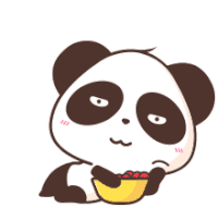 Eating Panda Sticker - Eating Panda Relaxing Stickers