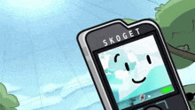 a cartoon drawing of a skoget gps device