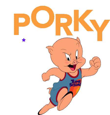 Porky Porky Pig Sticker - Porky Porky Pig Space Jam A New Legacy Stickers