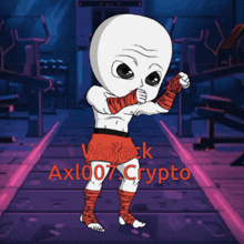 a cartoon character with the name wojack axl007.crypto