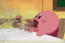 fatty kirby eating vaccum hungry