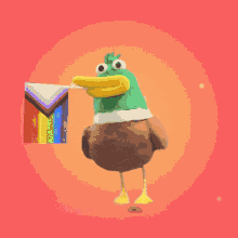 love fun rainbow nft duck