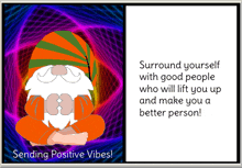 Gnome Positive Vibes GIF - Gnome Positive Vibes Empowerment GIFs