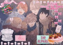 a collage of anime characters with the words love makes the world go round above them