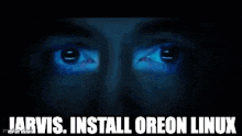 jarvis install oreon linux is displayed on a screen