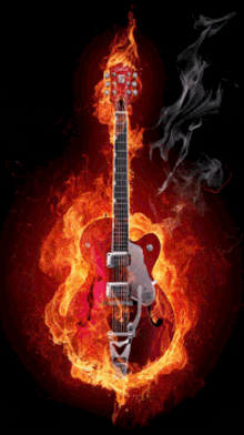 Fire Guitar GIF - Fire Guitar огонь GIFs