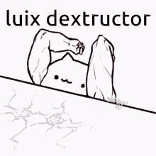 Luix Dextructor Smash GIF - Luix Dextructor Smash Cat Meme GIFs