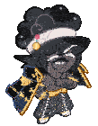 a cartoon character with a mustache and a bandana on his head