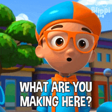 What Are You Making Here Blippi GIF - What Are You Making Here Blippi Blippi Wonders - Educational Cartoons For Kids GIFs