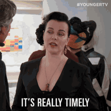 Its Really Timely Timely GIF - Its Really Timely Timely Right Time GIFs