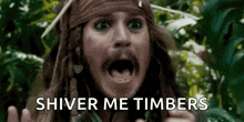 Scared Pirate GIF