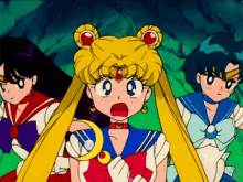 Sailor Moon Protect GIF - Sailor Moon Protect Shocked GIFs