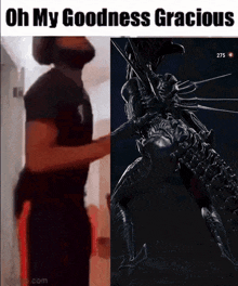 Oh My Goodness Gracious Xenomorph GIF - Oh My Goodness Gracious Xenomorph Xenomorph Queen GIFs