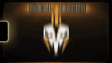 a blurred image of a shield with the word dominion in the background