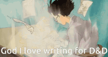 Dungeons And Dragons Writing GIF - Dungeons And Dragons Writing Ghibli GIFs
