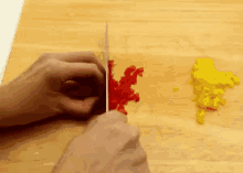 paprika chop red yellow bell pepper