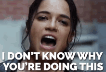 I Don'T Know Why You'Re Doing This GIF - The Fate Of The Furious The Fate Of The Furious Gi Fs Michelle Rodriguez GIFs