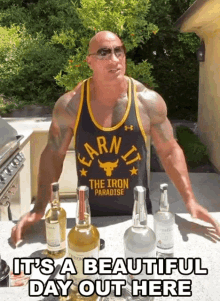 Its A Beautiful Day Out Here Dwayne Johnson GIF
