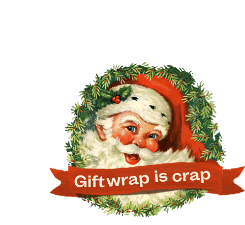 Cut The Wrap Wrapping Paper Sticker - Cut The Wrap Wrapping Paper Paper Recycling Stickers