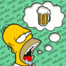 thirsty homer beer the simpsons