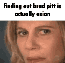 Brad Pitt Asian GIF - Brad Pitt Asian Surprised GIFs